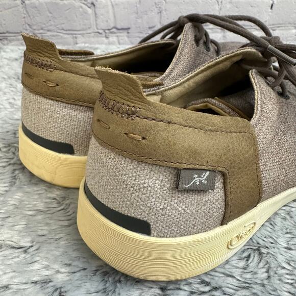 Chaco Davis Brown Tan Lace Up Loafers Size 8.5 Casual Shoes Sneakers - Picture 7 of 9
